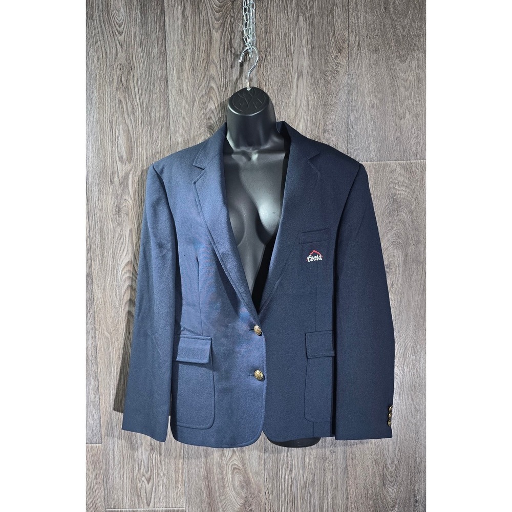 Vintage Coors Beer‎ Women's Corperate Blazer Jacket Size 16 Regular Embroidered